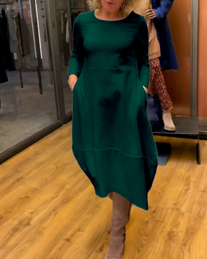 Eva | Vestido midi con bolsillos