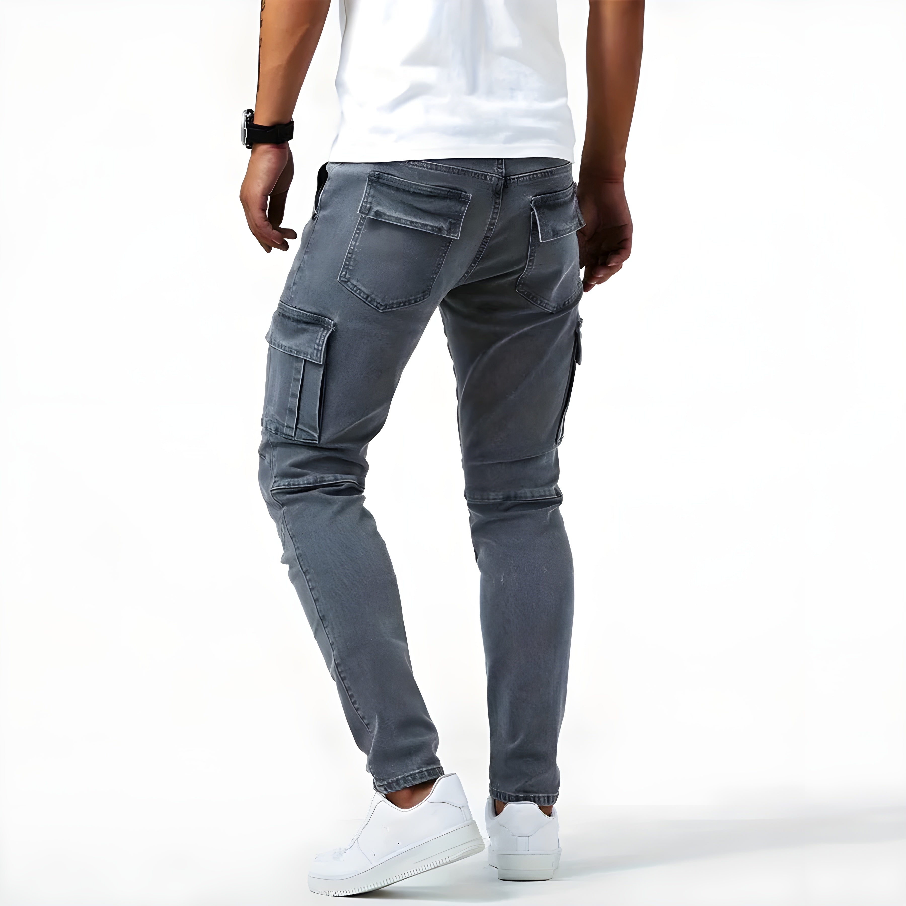 Ignacio | Pantalones cargo vaqueros elásticos