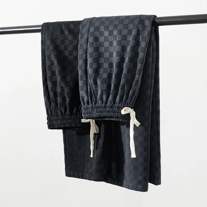 Alejandro | Pantalones de chándal de pana a cuadros