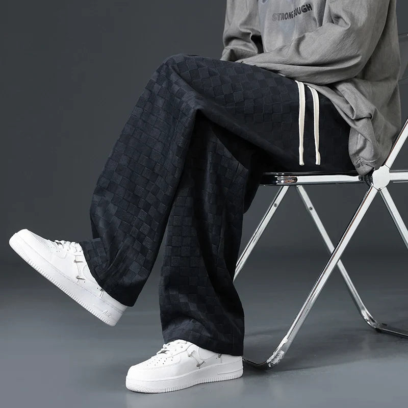 Alejandro | Pantalones de chándal de pana a cuadros