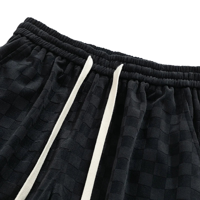 Alejandro | Pantalones de chándal de pana a cuadros