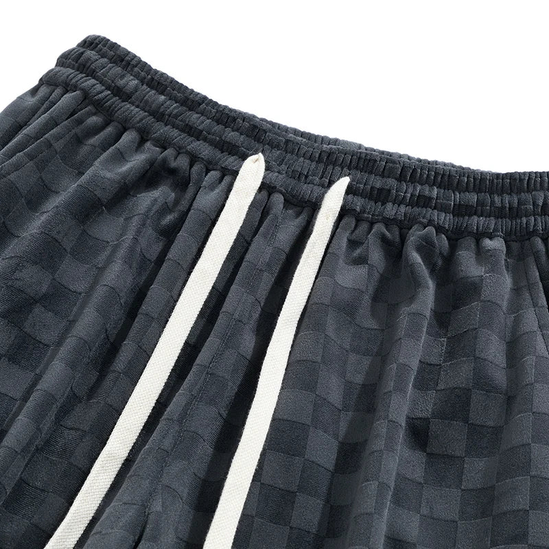 Alejandro | Pantalones de chándal de pana a cuadros