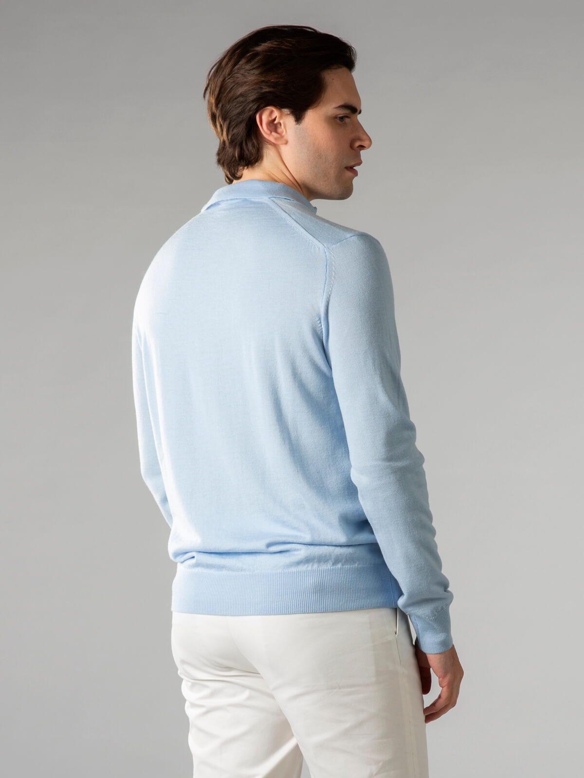Merino | Polo Extrafino Sin Botones