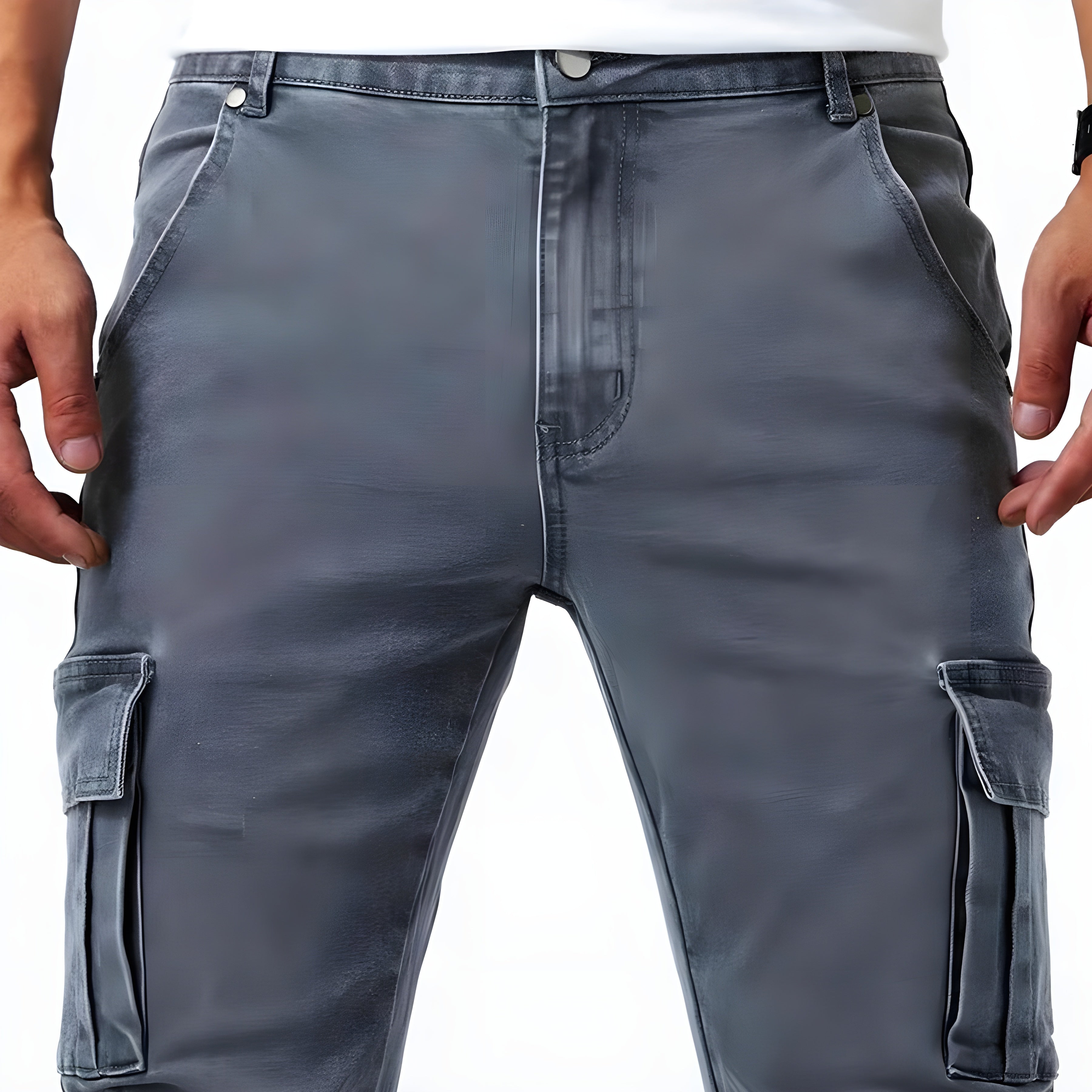 Ignacio | Pantalones cargo vaqueros elásticos