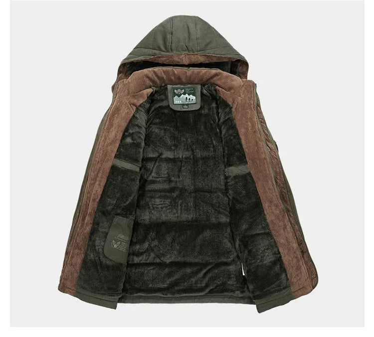 Ariel - Chaqueta de Invierno Forrada con Forro Polar